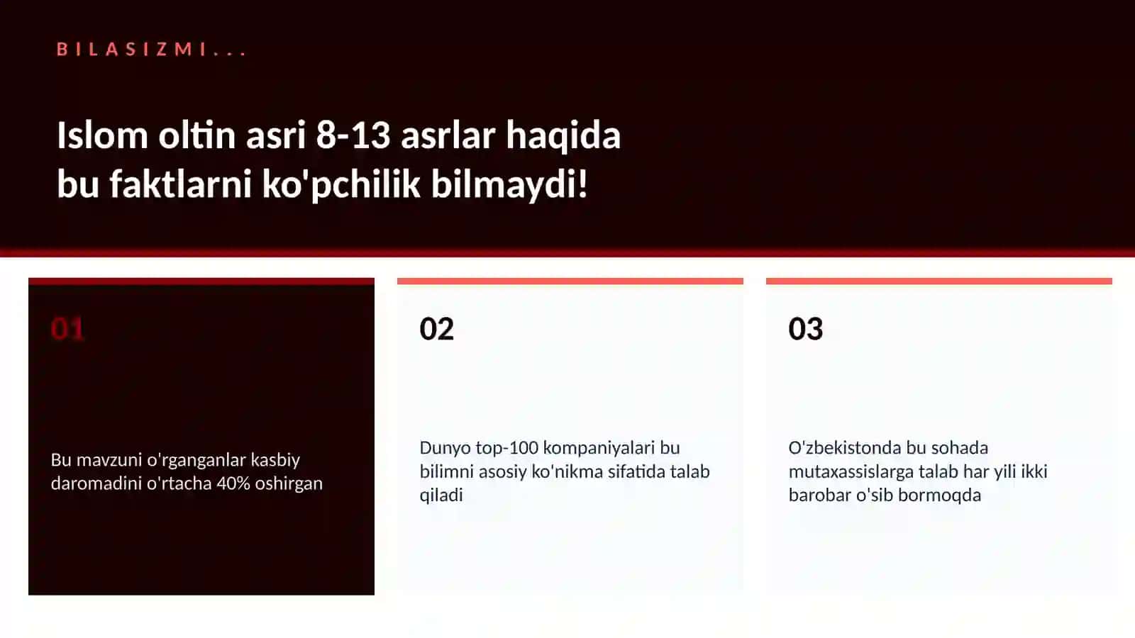 Islom oltin asri 8-13 asrlar 2