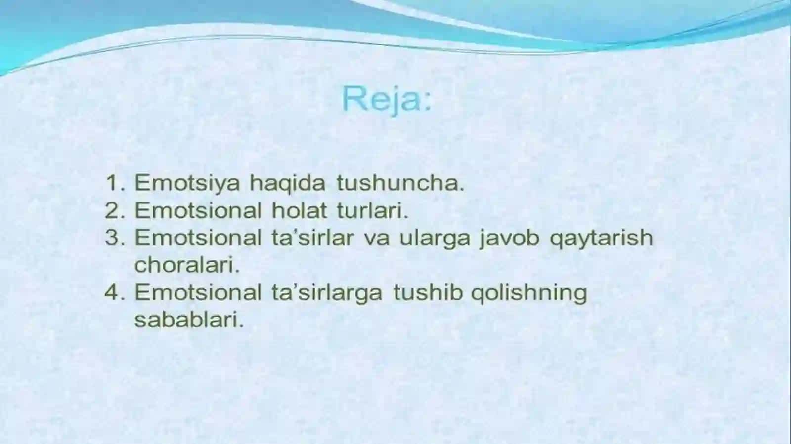 Emotsiyalarningshaxsshakllanishidagioʻrni 2