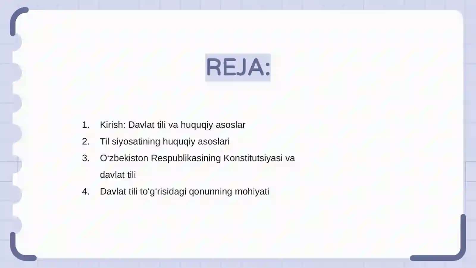 Davlat tilini rivojlantirishi yo‘lida qabul qilingan qonun xujjatlarining davlat tilida ish yuritishdagi ahamiyati 2