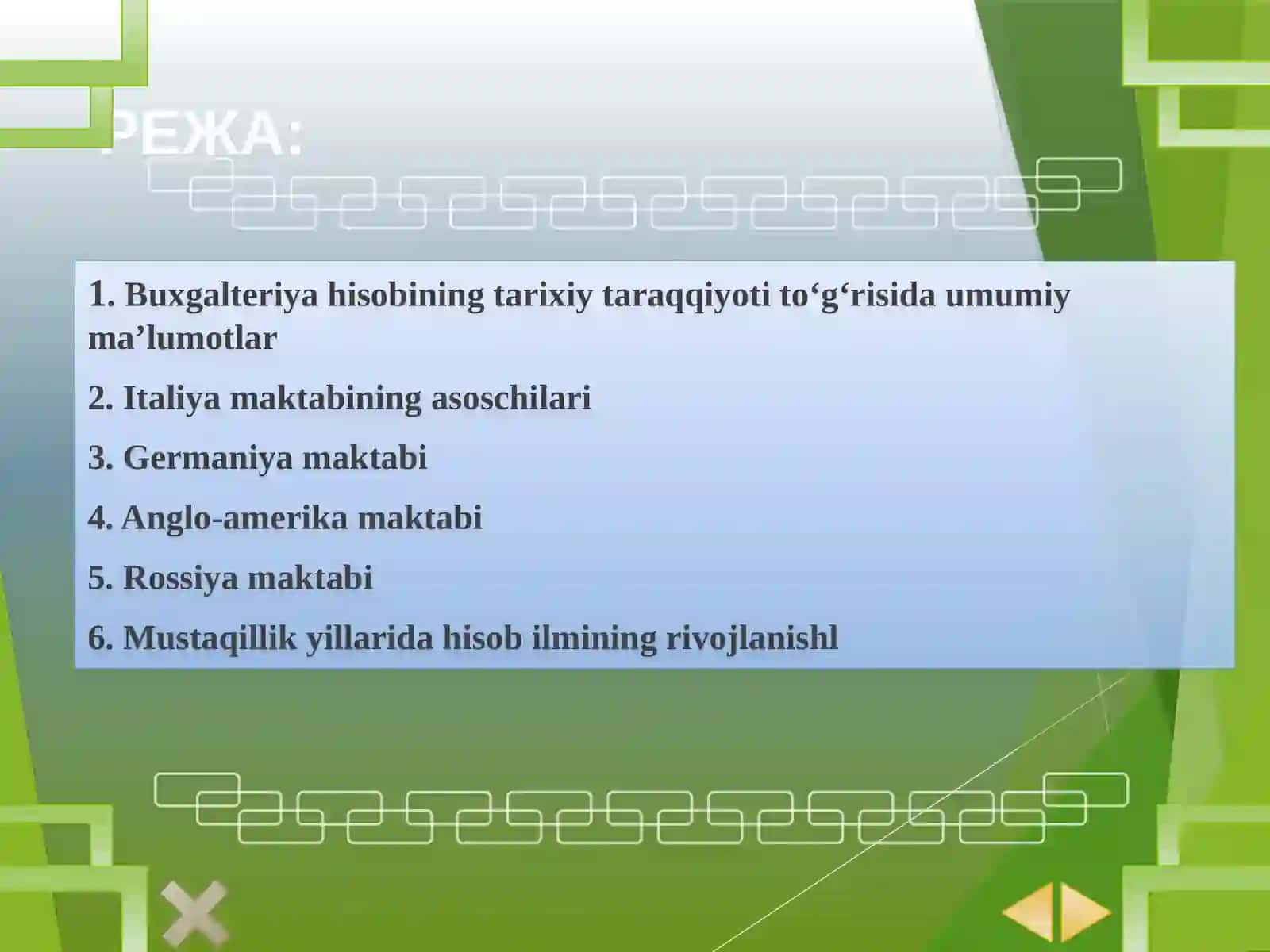 Buxgalteriya hisobining tarixiy jihatlari 2