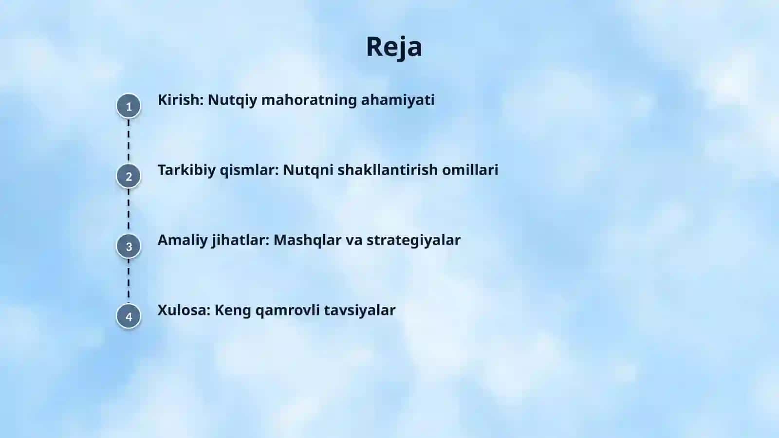 Nutqiy mahoratini egallashning asosiy shartlari 2