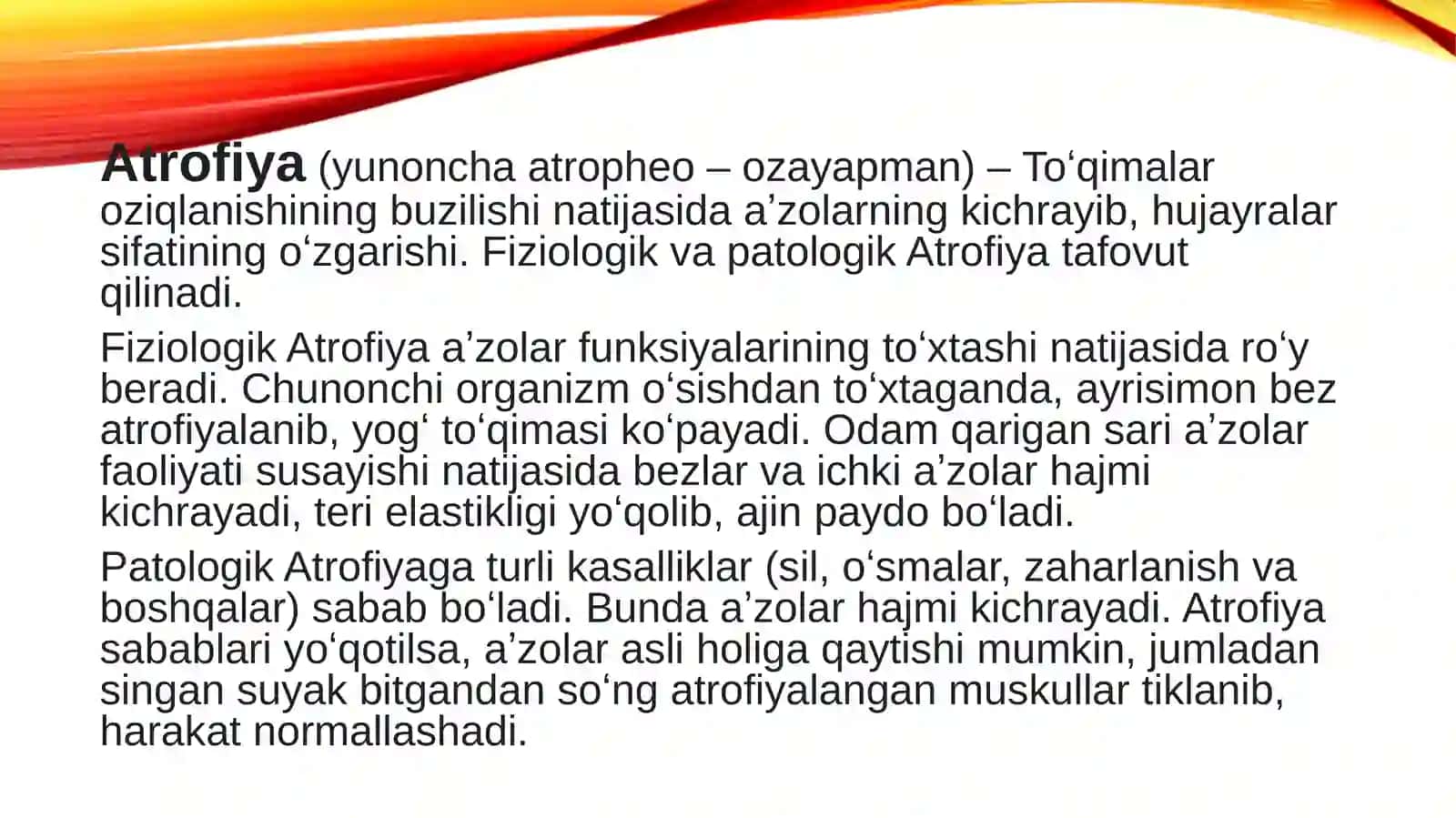 Yuqori jag’lar alveolyar o’siq atrofiyasi klassifikatsiyalari va patogenezi 2