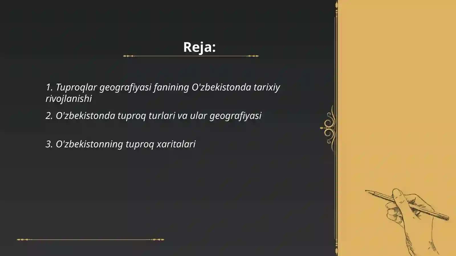 Tuproqlar geografiyasining O'zbekistonda rivojlanishi 2