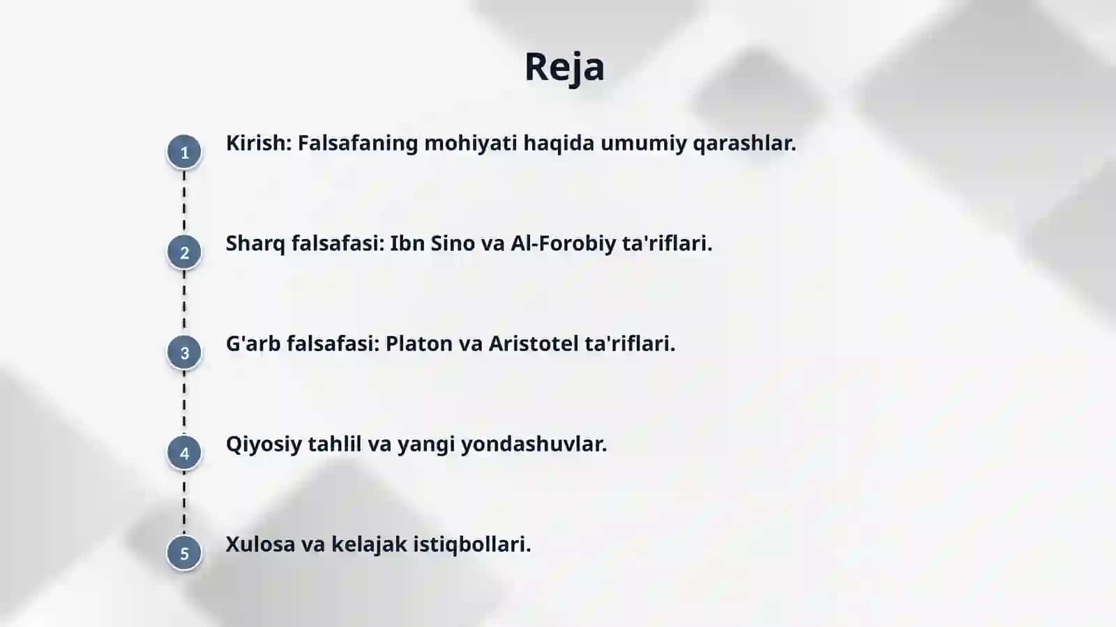 Falsafaning mohiyatiga oid Sharq va G'arb mutafakkirlari ta'riflarini tasniflash 2
