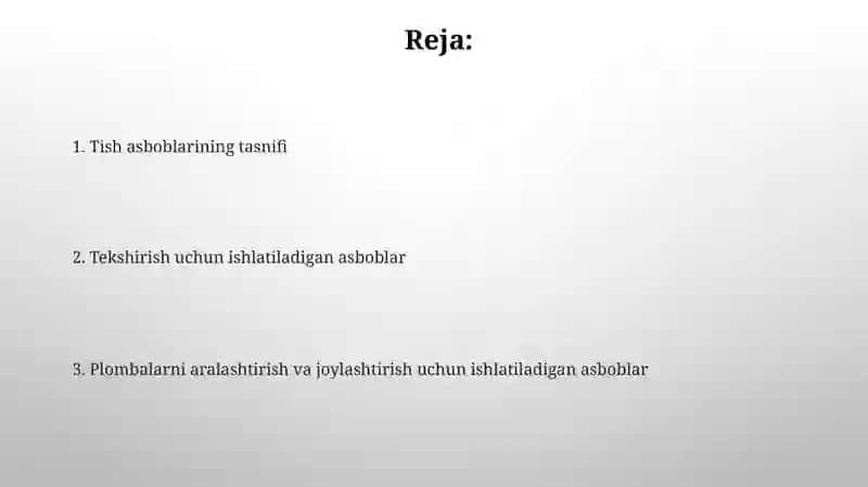 Plombirovka materiallarini aralashtirish va joylashtirish uchun ishlatiladigan asboblar 2
