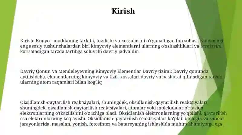 Davriy Qonun Va Mendeleyevning Kimyoviy Elementlar Davriy Sistemasi 2