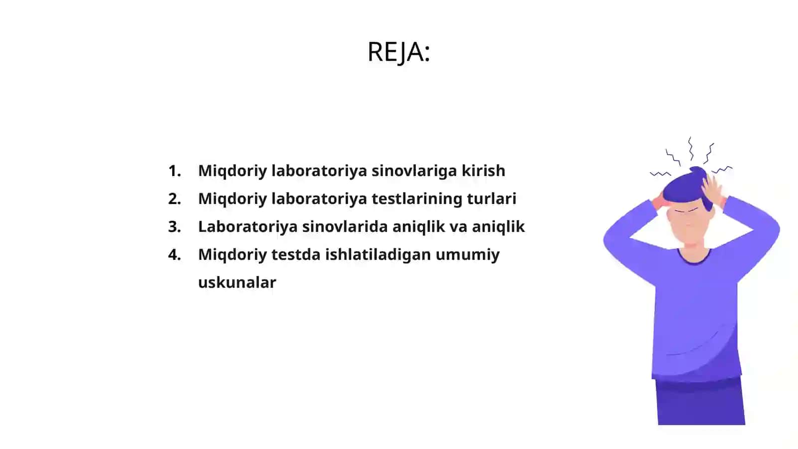 Miqdor kilnik labaratoriya tekshiruvi 2