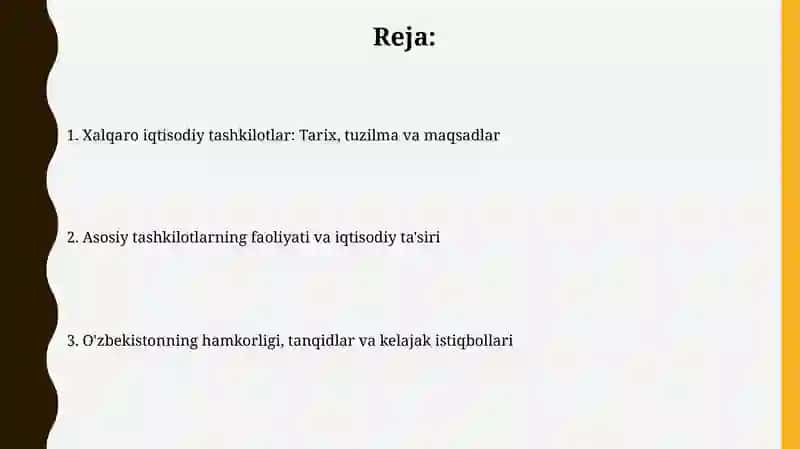 Xalqaro iqtisodiy tashkilotlar 2