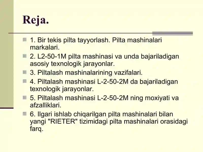 Pilta mashinalari 2
