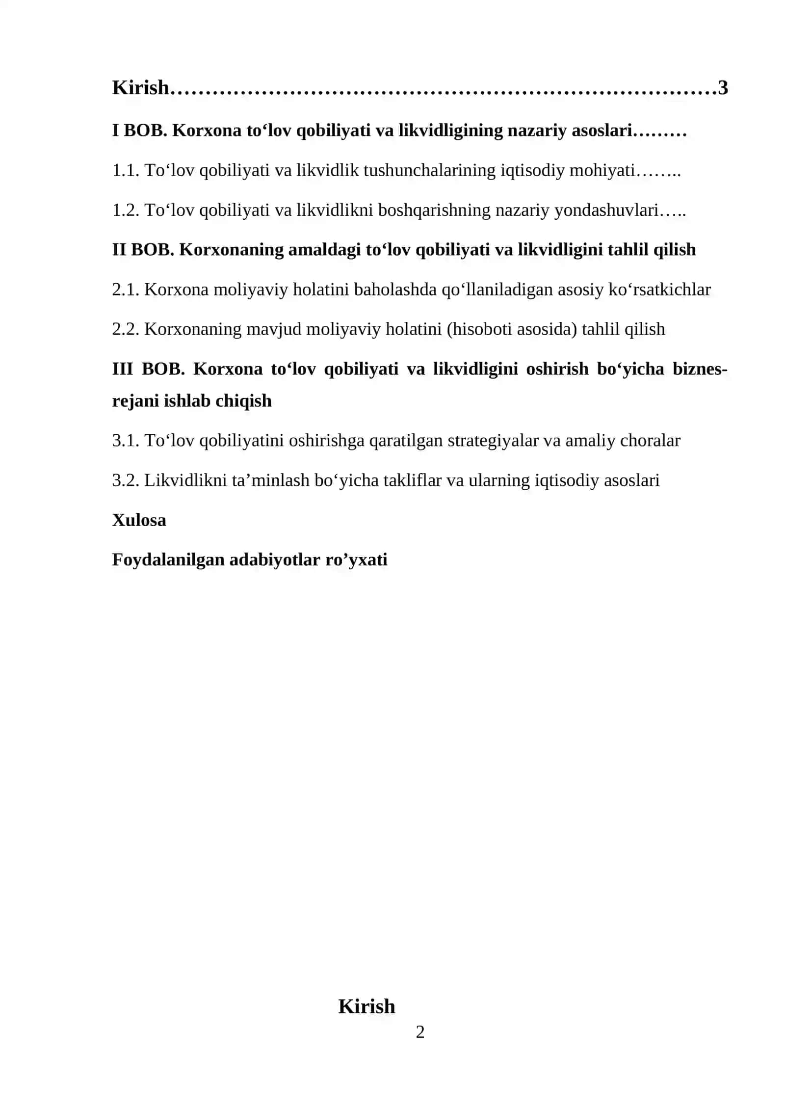 Korxona mahsulotini sotish hajmini koʻpaytirishni marketing rejalashtirish 2