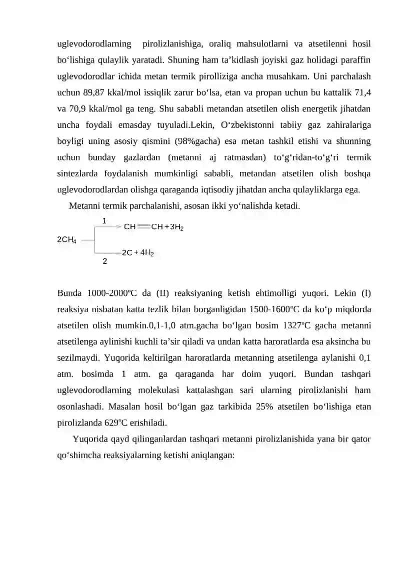 Atsetilen va uning gomologlari asosida Olinadigan monomerlar 2
