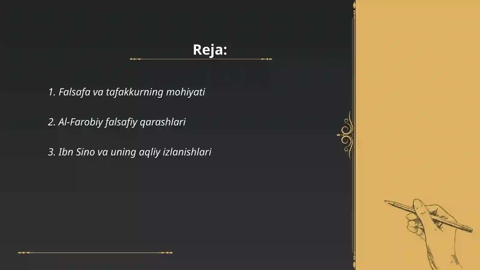Falsafaning mohiyatiga oid Sharq mutafakkirlari qarashlarini o'rganish 2