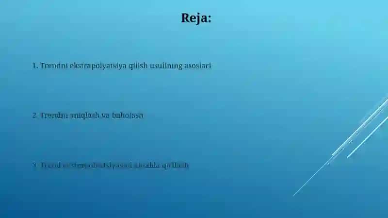 Trend ekstrapolyatsiyasi 2
