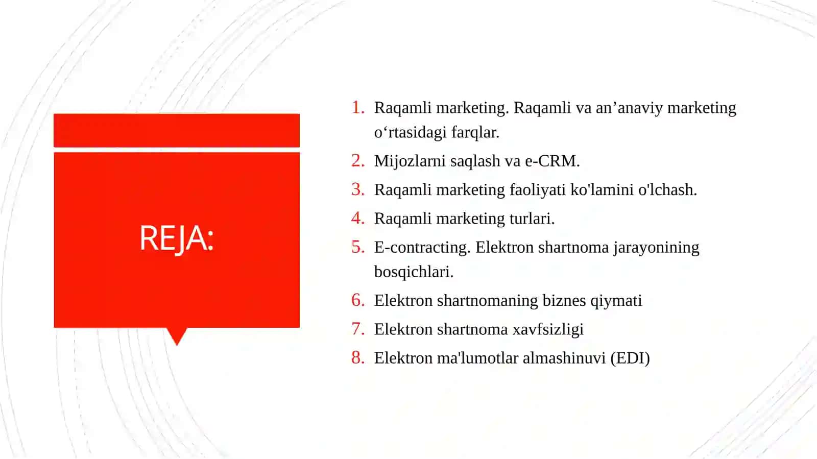 E-contracting va elektron ma'lumotlar almashinuvi 2