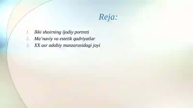 N.Karimovning ,,XX asr manzaralari"kitobidan " ikki sohir, ikki javohir" bo'limi. 2