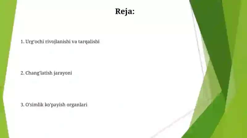 Oʻsimliklarning gullashi va changlanishi 2