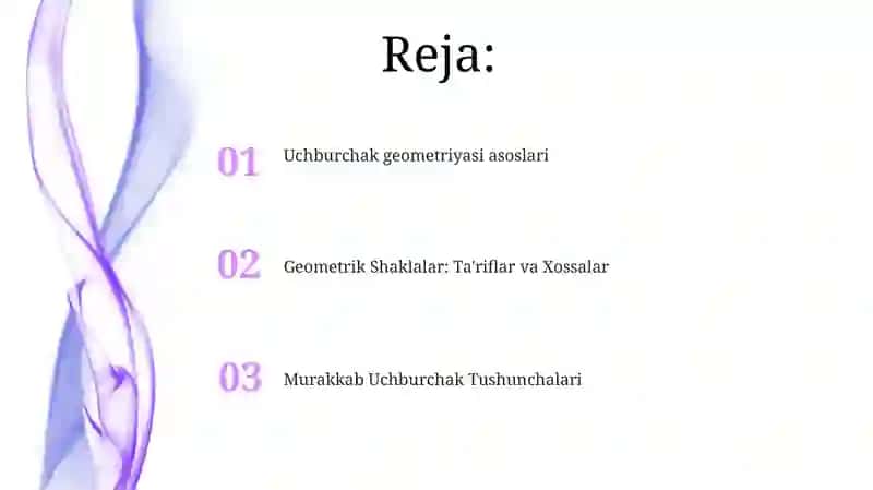 Uchburchak geometriyasi asoslari 2