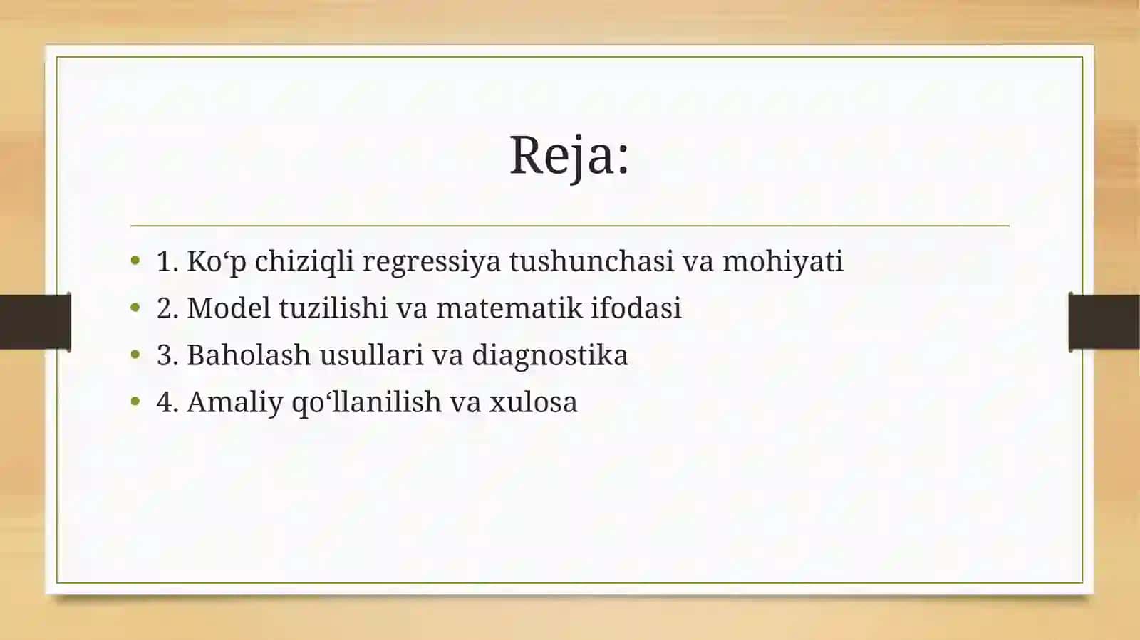 Ko'p chiziqli regressiya 2