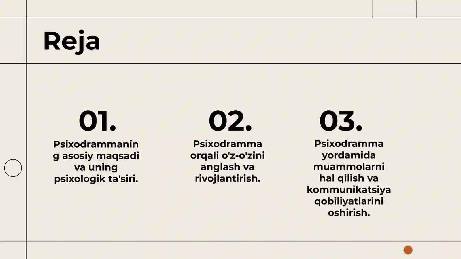 Psixodrammaning maqsadi 2