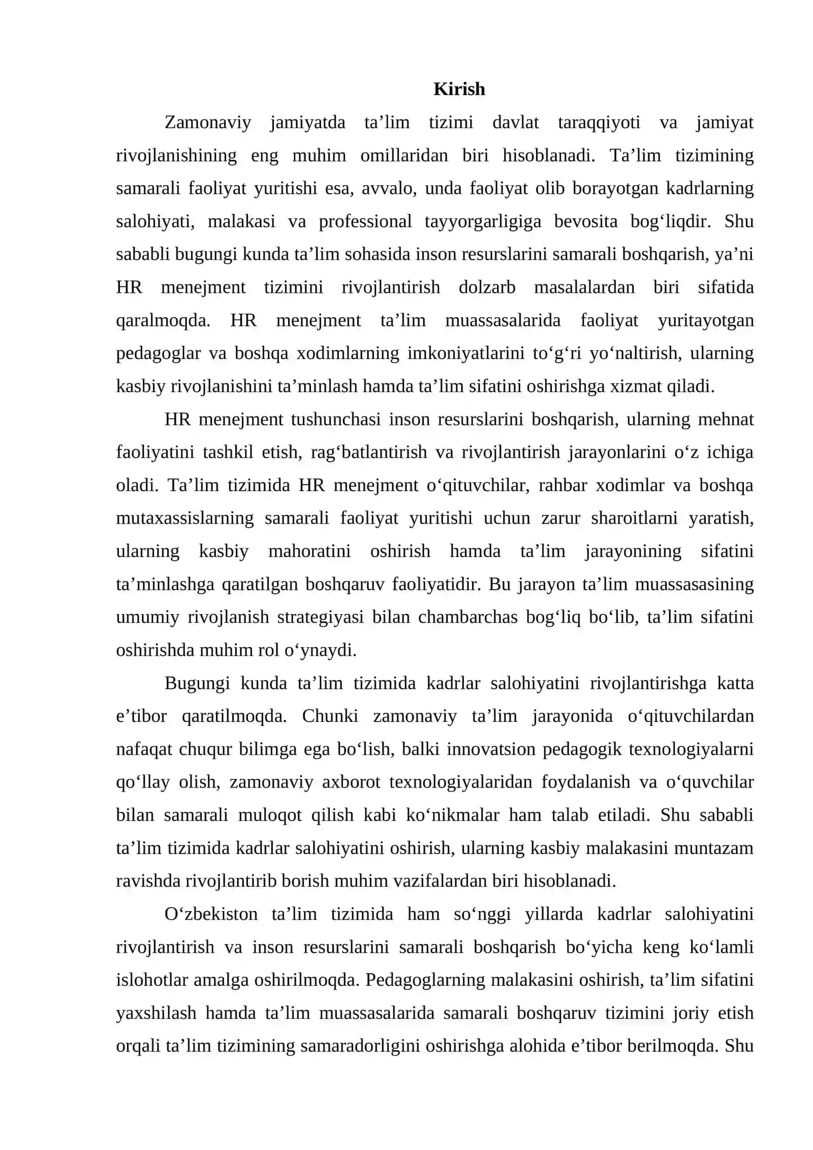 Ta’lim tizimida HR menejment va kadrlar salohiyati 2