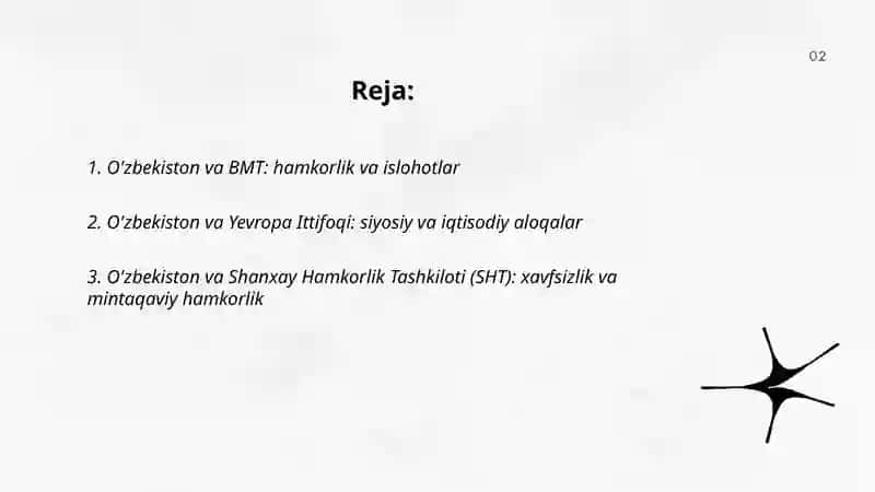 O'zbekiston va Xalqaro Tashkilotlar 2