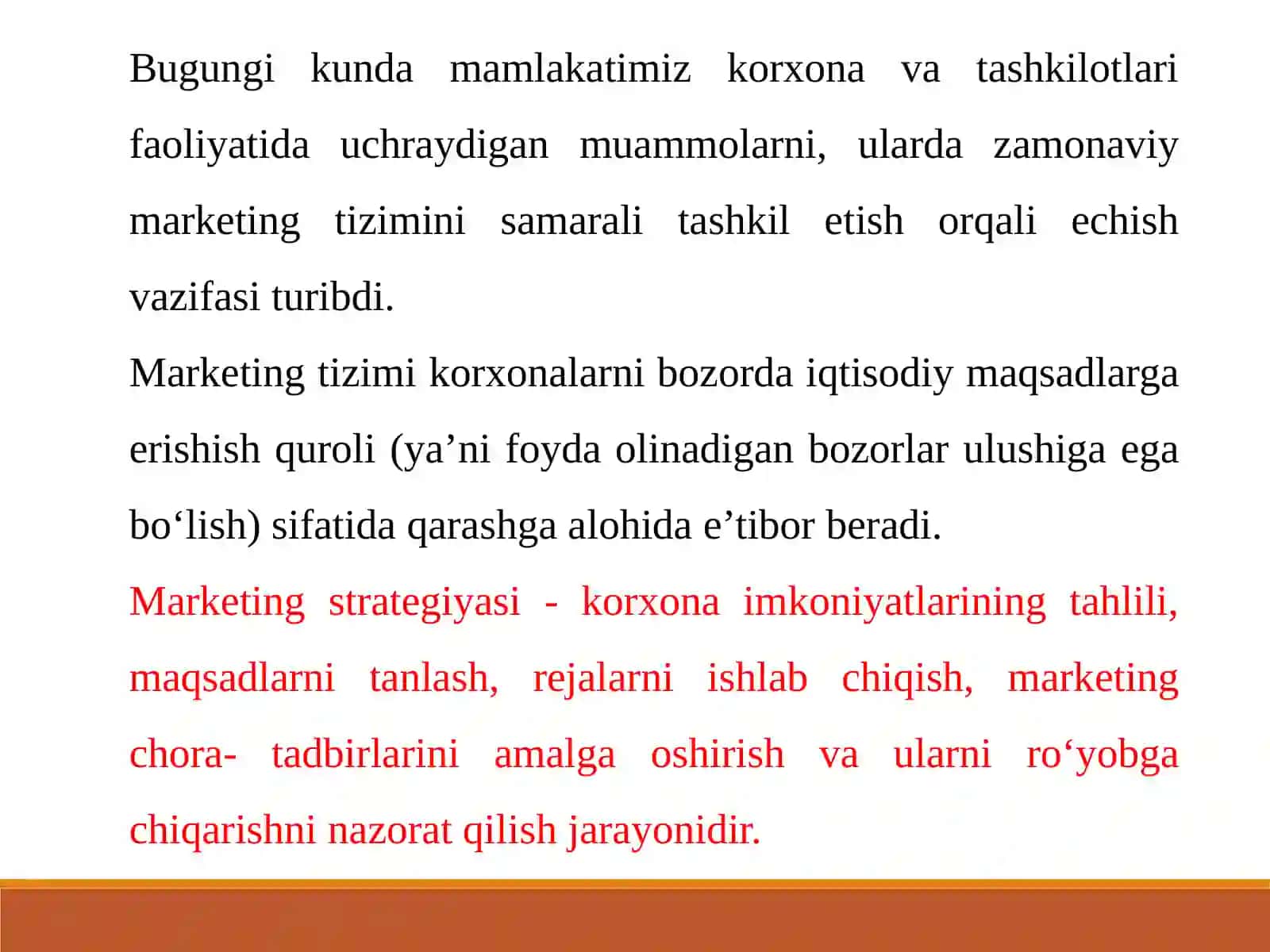 Marketing fanining predmeti, obyekti va vazifalari 2