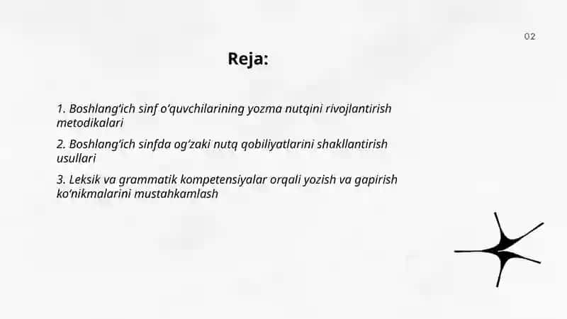 Boshlangʻich sinf oʻquvchilarini yozish va gapirish kompetensiyalarini shakllantirish 2