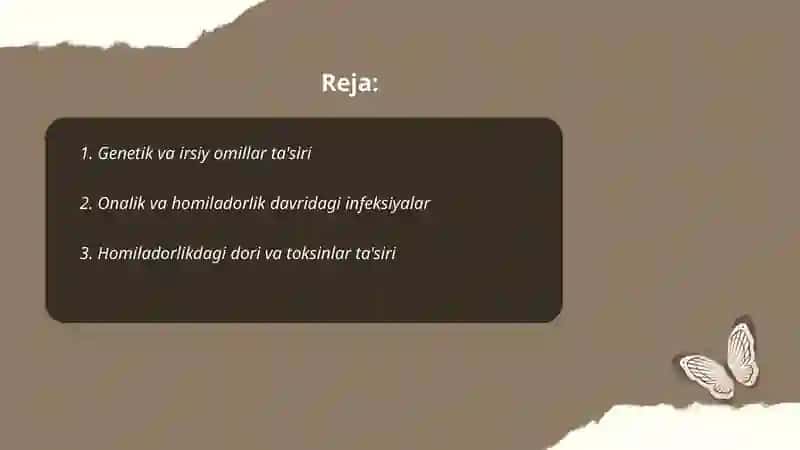 Bolalarda nogironlikni kelib chiqish sabablari va xususiyatlari 2