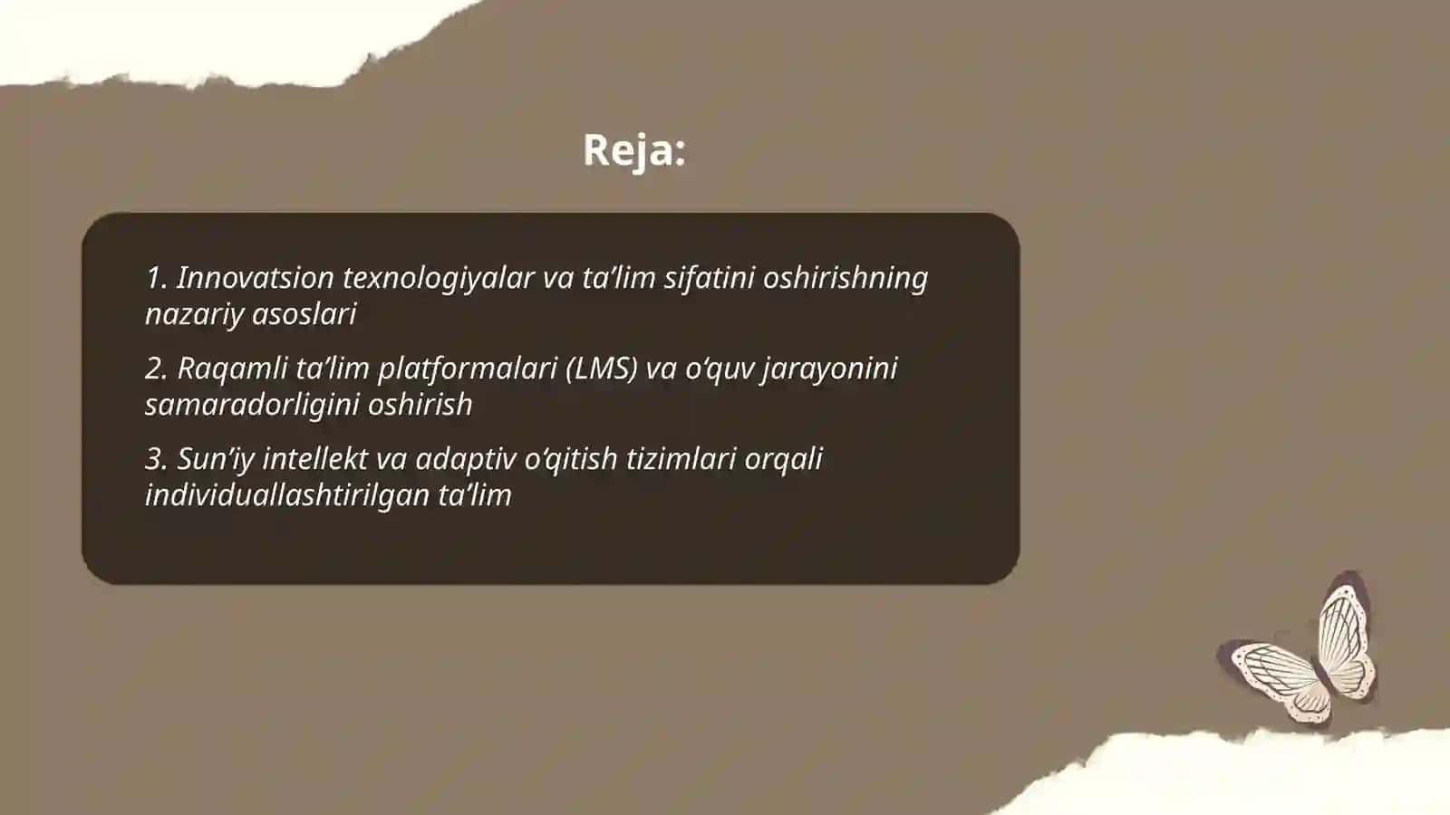 Innovatsion texnologiyalar va taʼlim sifatini oshirishning nazariy asoslari 2