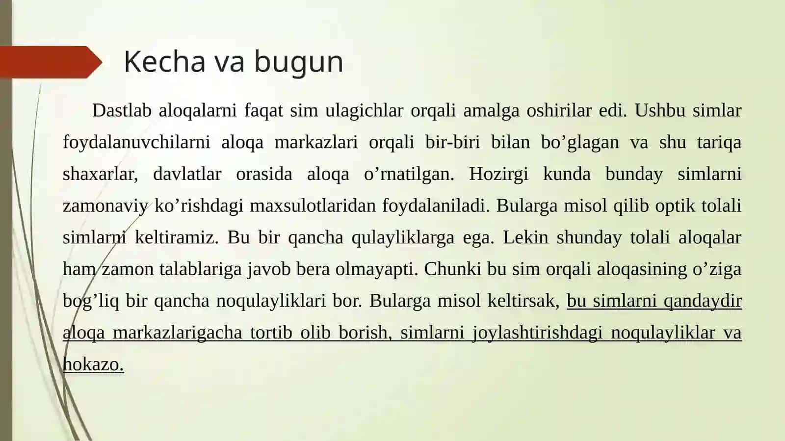 Simsiz aloqa texnologiyalari 2
