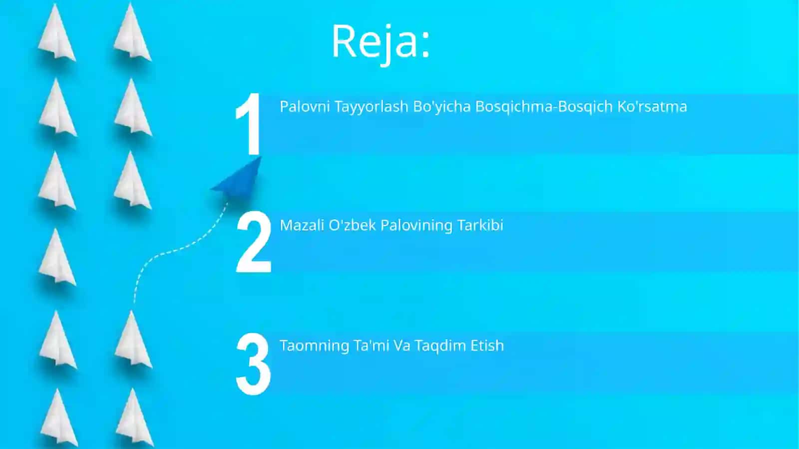 Cooking mavzusida ingliz tilida birorta ommning retsepti 2