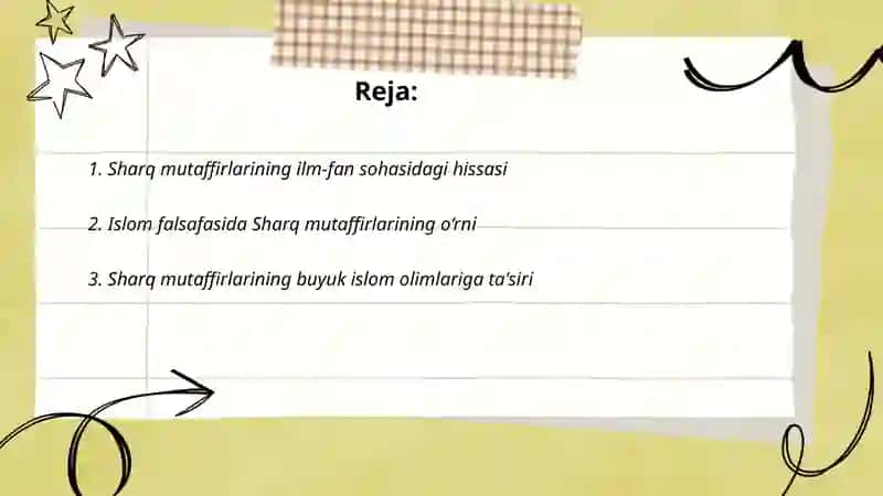 Sharq mutaffirlarining ilm-fan sohasidagi hissasi 2