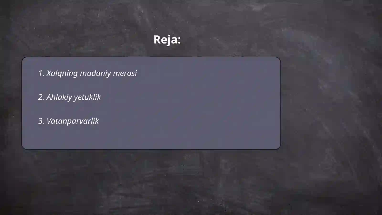 Oʻtgan kunlar asarining tarbiyaviy jihatlar 2