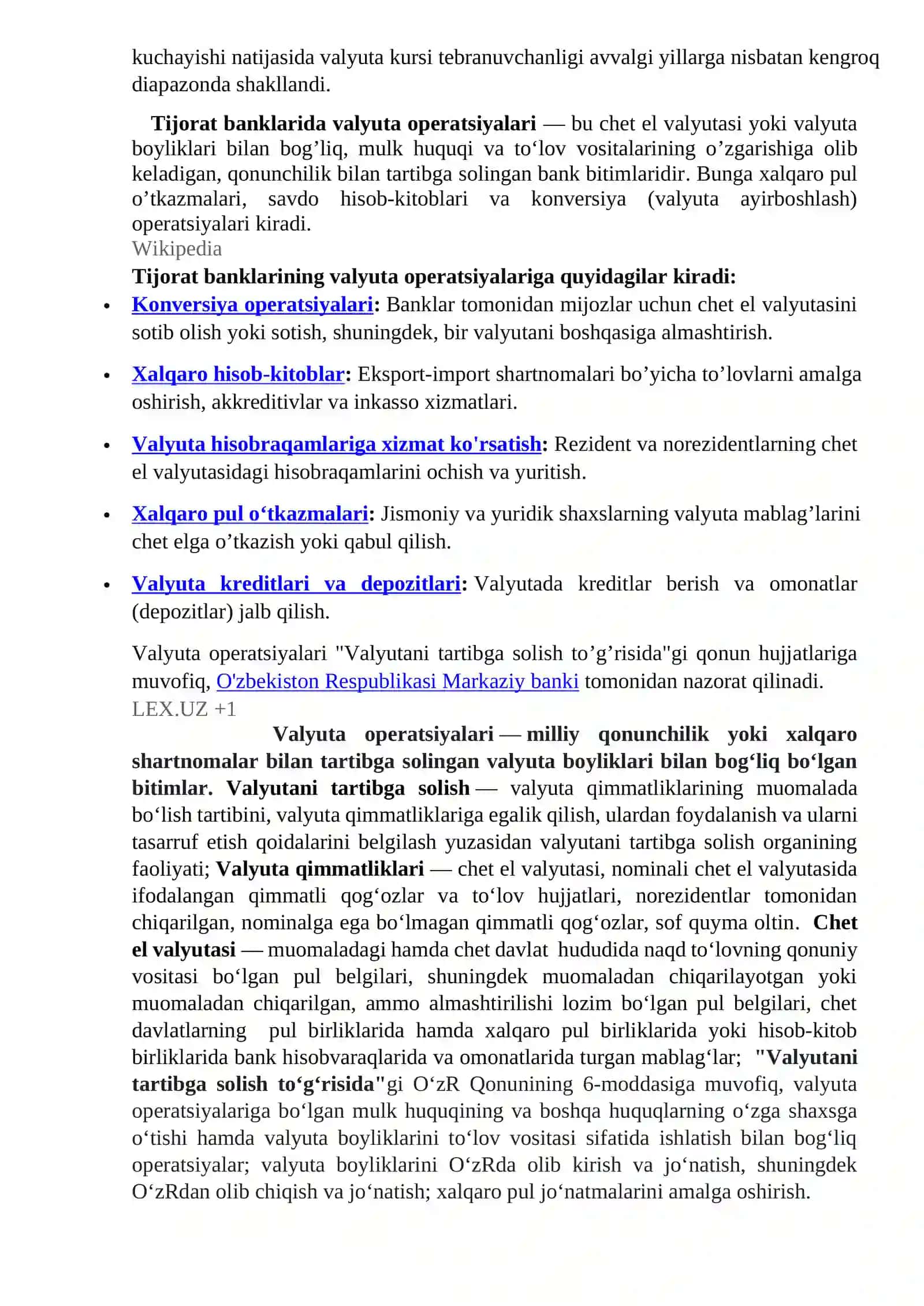 BANKLARDA VALYUTA OPERATSIYALARI AUDITINI TAKOMILLASHTIRISH 2