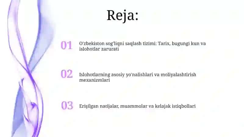 O'zbekiston sog'liqni saqlash tizimi 2