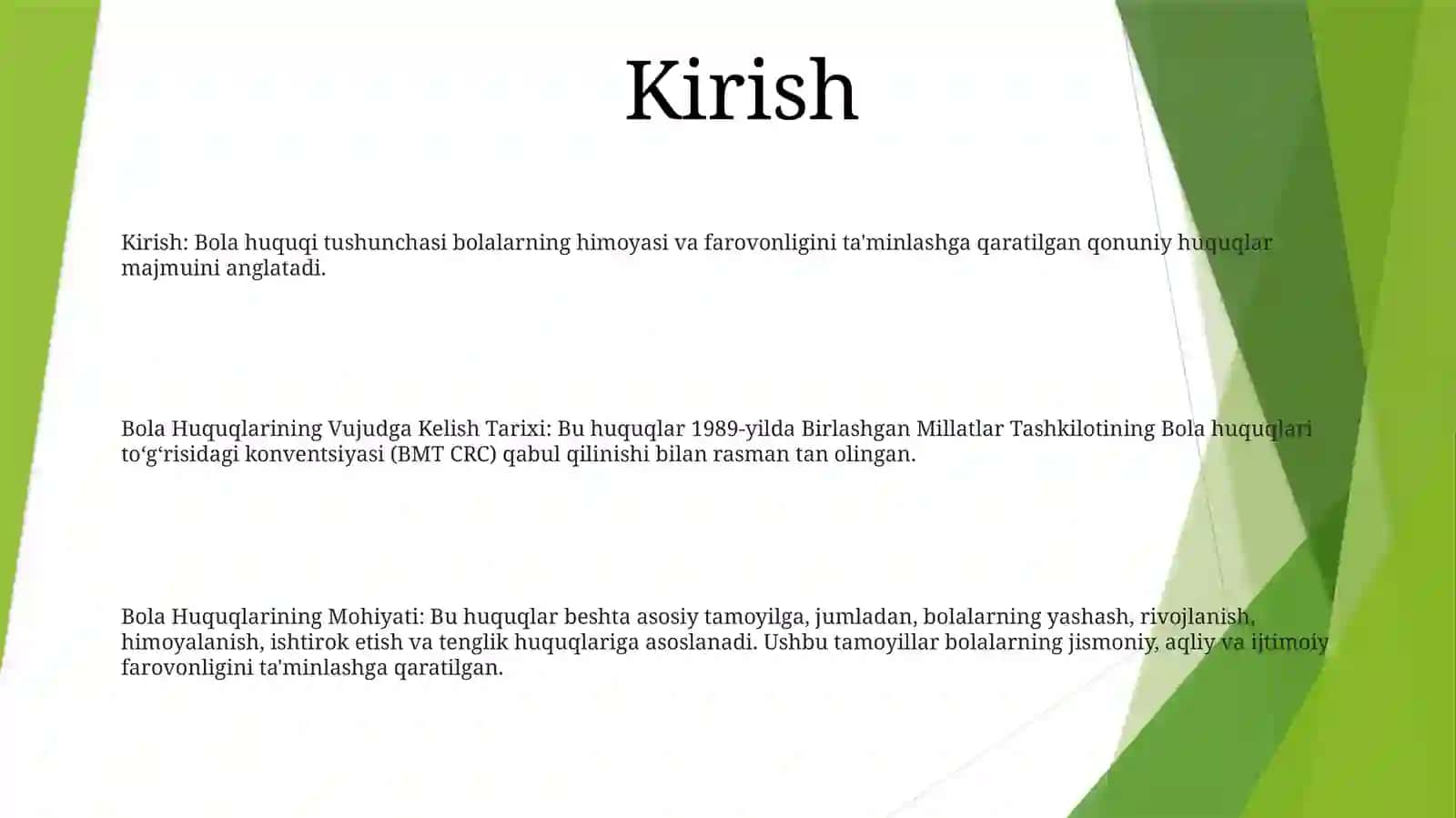 Bola Huquqi Tushunchasi Va Mohiyati.Bola Huquqlarining Vujudga Kelish Tarixi 2