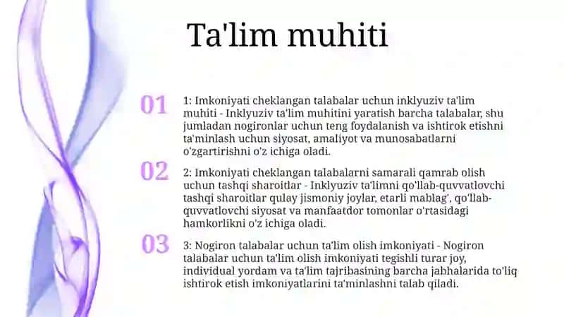 Imkoniyati cheklangan talabalar uchun inklyuziv ta'lim muhiti 2