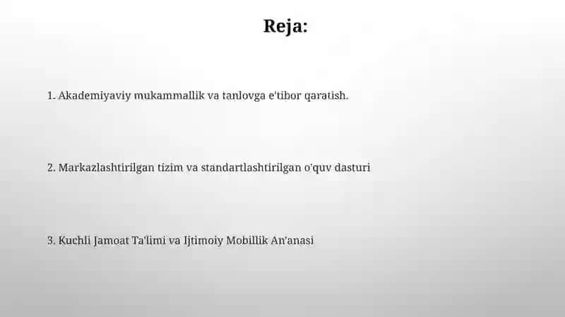 Fransiyada ta'lim tizimini oʻziga hos hususiyatlari 2