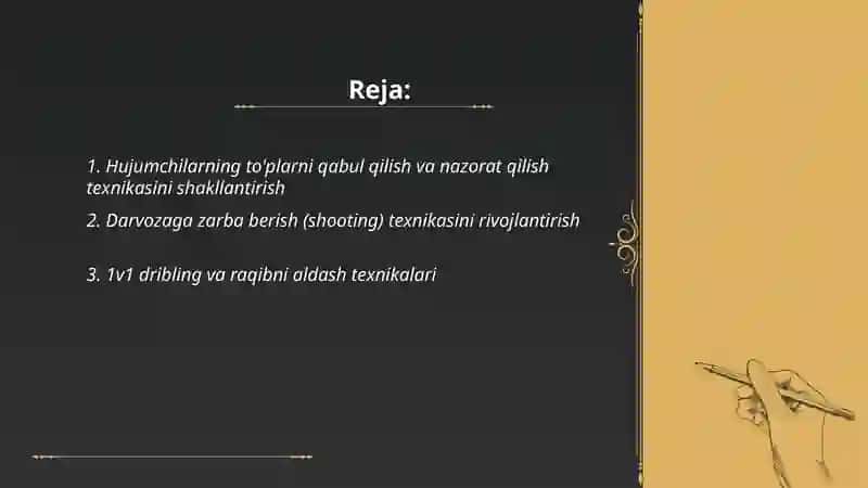 Hujumchilarning texnik tayorgarligini amalga oshirish 2
