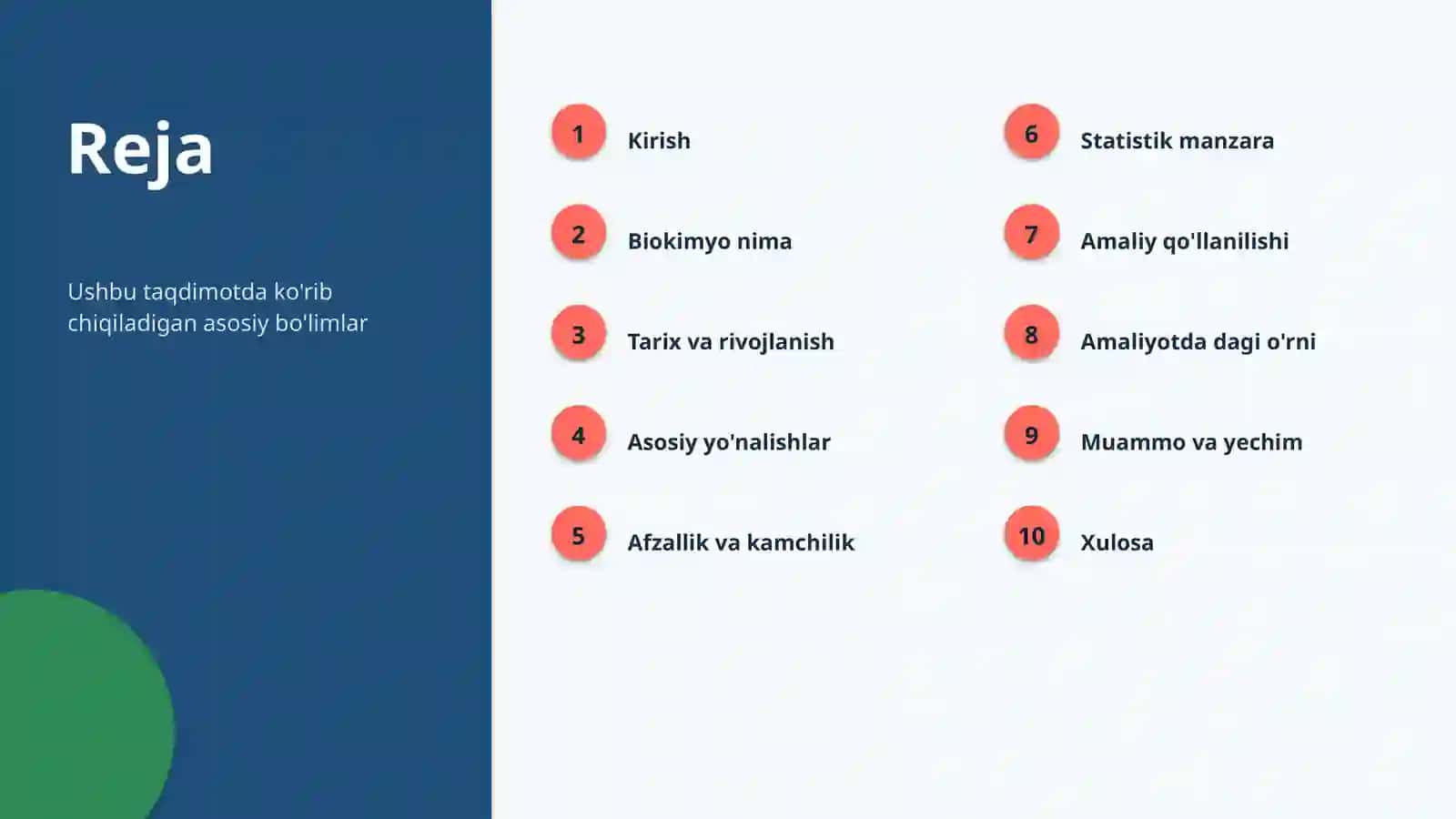 Biokimyo Metodlari va usullari 2