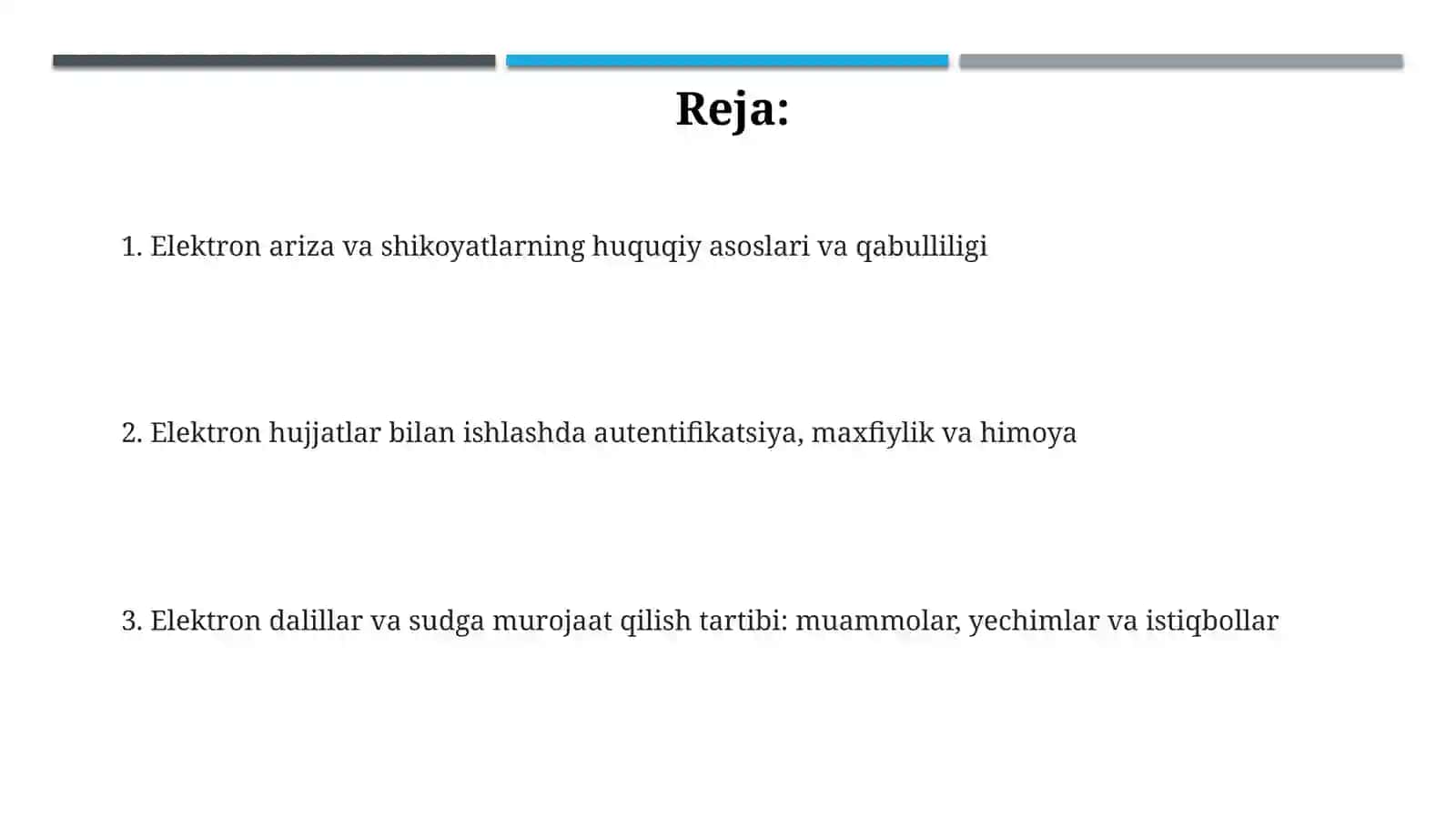 Elektronariza va shikoyatlarning huquqiy asoslari 2