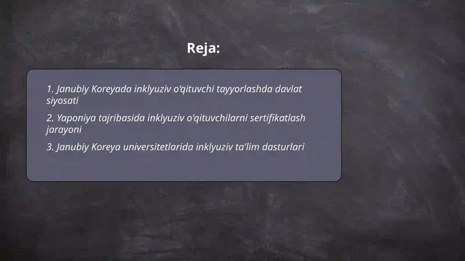 Janubiy Koreya va Yaponiya tajribasida inklyuziv o‘qituvchi tayyorlash tizimi 2
