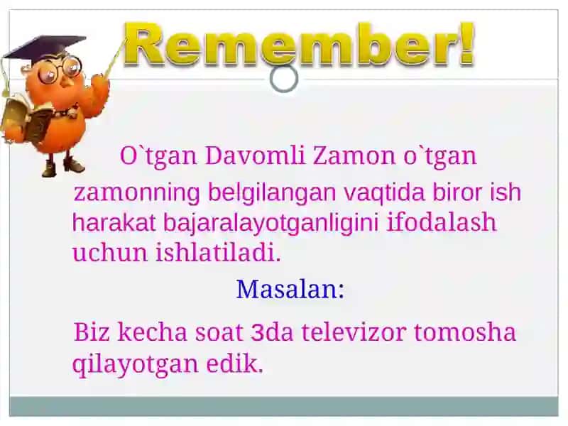 O'tgan Davomli Zamon 2