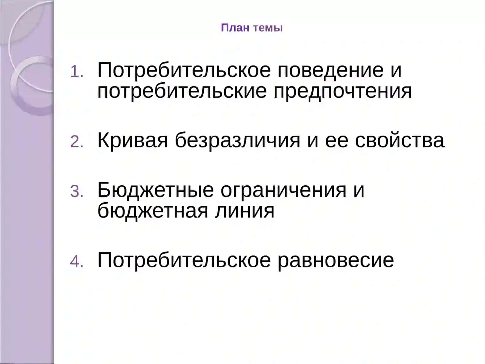 Теория потребительского поведения: полезность и правило его максимизации 2
