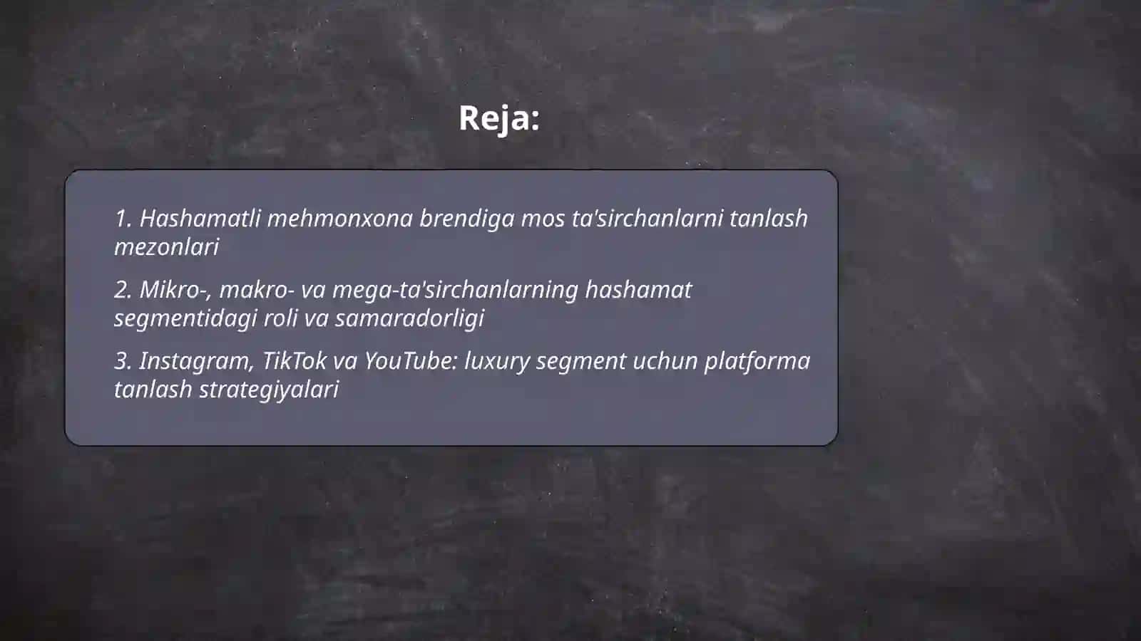 Influencer Marketing Hashamatli Mehmonxonalar Brendingida 2