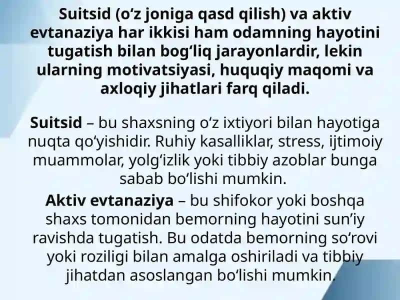 Suitsid-aktiv evtanaziya 2