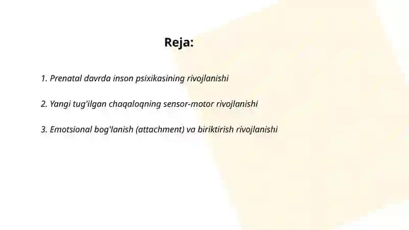 Inson psixikasini ontogenezda rivojlanishi 2