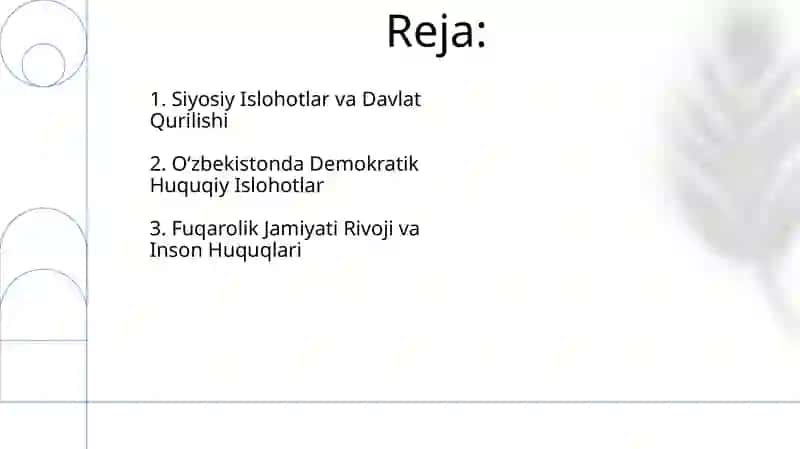 O'zbekistonda huquqiy siyosiy islohatlarning demokratik islohatlari 2
