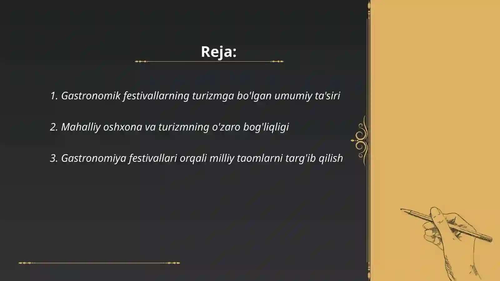 Gastronomik festivallar va ularning turizm rivojiga ta’siri 2