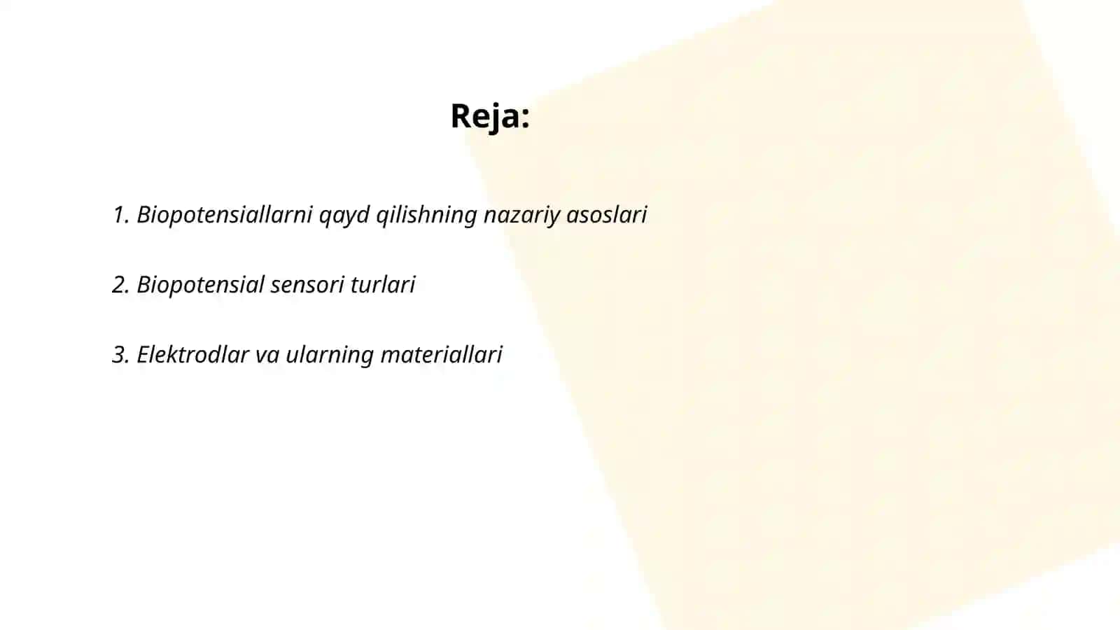 Biopotensiallarni qayd qilish 2